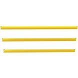 Biztonsági korlát, rugalmas műanyagból 3 soros rúd