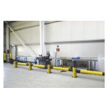 Ütközésvédő terelő, rugalmas műanyagból, végoszlop, szélesség: 600 mm