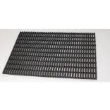 Csúszásmentes ipari szőnyeg, folyóméterenként, fekete, szélesség 1000 mm