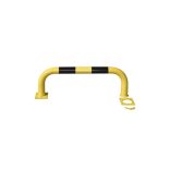 Ütközésvédő kengyel, szétszerelhető, fekete / sárga, ma x szé 350 x 1000 mm