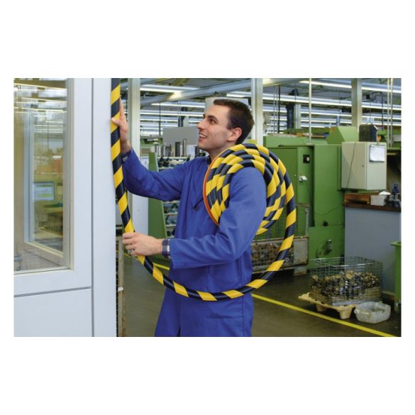 Knuffi® sarokvédő, AA típus, 1 m-es darab, fekete / sárga