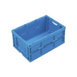 Polipropilén összehajtható doboz, 49 l, 400x600x260 mm, fedél nélkül