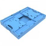 Polipropilén összehajtható doboz, 49 l, 400x600x260 mm, fedél nélkül