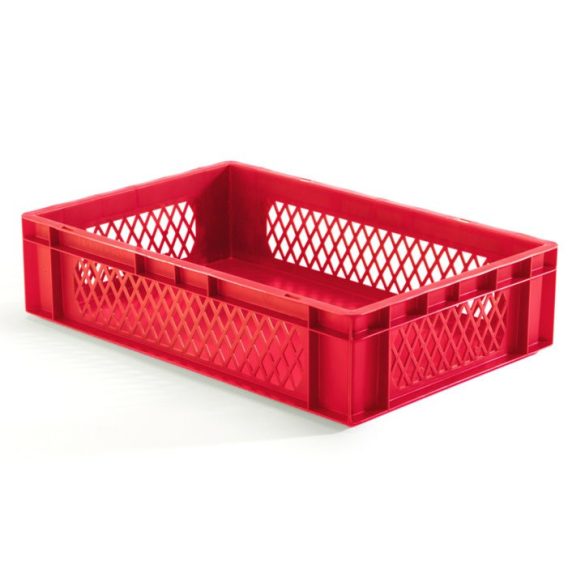 Euro-szabvány méretű egymásra rakható tároló, 600 x 400 x 145 mm ( 5 db/cs)