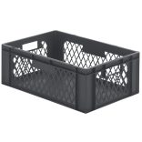 Euro-szabvány méretű egymásra rakható tároló, 600 x 400 x 210 mm ( 5 db/cs)