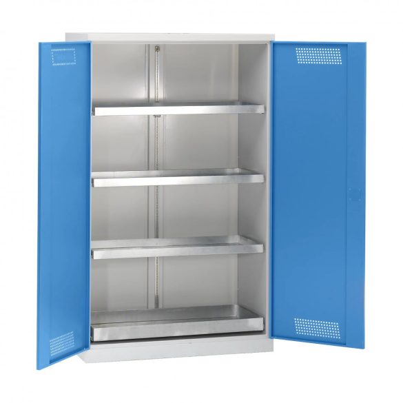 Környezetvédelmi szekrény, 3 kihúzható tálcás polc, szélesség 1200 mm