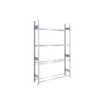 Gumiabroncstároló alapállvány 1360x435x2500 mm 4 szint