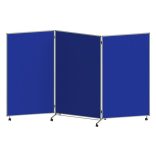 Összehajtható és mobil prezentációs fal, ma x szé x mé 1905 x 3040 x 50 mm