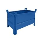   Egymásra rakható, zárt falú tároló, 500x800x400 mm, teherbírás 2000 kg