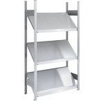   Ferdepolcos horganyzott állvány, mélység 600 mm, polcszélesség 1000 mm, állványmagasság 2000 mm, alapállvány