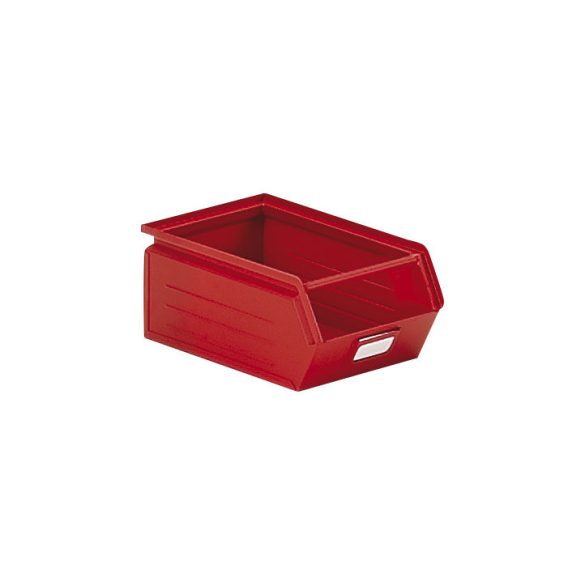 Elöl nyitott acéllemez láda 7,2 L 350x300x210 mm, festett