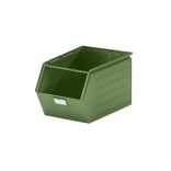 Elöl nyitott acéllemez láda 37 L 544x310x300 mm, festett