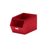 Elöl nyitott acéllemez láda 37 L 544x310x300 mm, festett