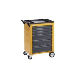 Szerszámkocsi, 6 külön reteszelhető fiók,  630x410x930 mm