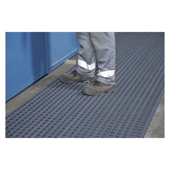 Ipari rács nagy mechanikus terheléshez, folyóméterenként, szélesség 1000 mm, szürke