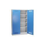Környezetvédelmi szekrény, vegyszeres és méregtároló szekrény, 1950 x 1200 x 500 mm