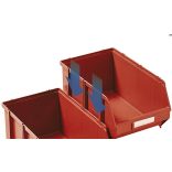 Elöl nyitott összekapcsolható tárolódoboz 307x500x190 mm (kék) ( 4 db/cs )