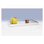   Perforált lemezes borítás felfogótálcához, szé x mé 1000 x 500 mm, XL-es tolóajtós szekrényhez 