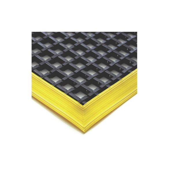 Elfáradás elleni szőnyeg, egyszeres szövéssel, h x szé 1800 x 1200 mm, ferde peremekkel