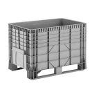   Merevítőbordás konténer 2 talpas 1200x800x810 mm 550 L-es