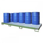   Felfogótálca, felfogási térfogat 240 l, 10 x 200 l-es hordóhoz, festett