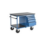 Prémium szerelőkocsi, 4 fiók, MDF-munkalap