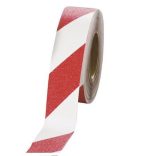 Öntapadó csúszásmentes szalag, 18,3 m szélesség 50 mm (piros-fehér)