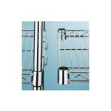 Higénikus krómozott rácsos állvány 4 db 250 kg / polc 910x360x1370 mm