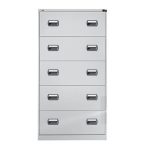   EK függőmappa-tároló szekrény 2 pályás 5 fiókkal  842x620x1596 mm (világosszürke RAL 7035)