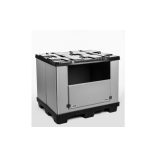 Összecsukható polipropilén kartonplaszt konténer 1200x1000x1000 mm 895 L