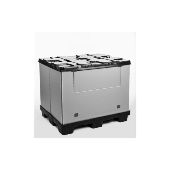 Összecsukható polipropilén kartonplaszt konténer 1200x1000x1000 mm 895 L