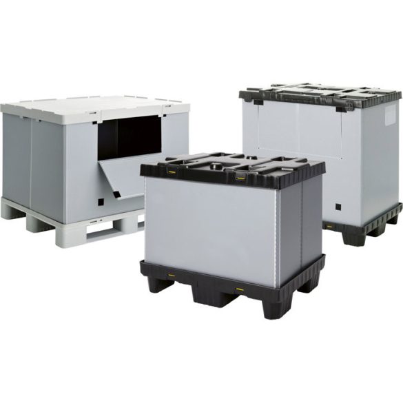 Összecsukható polipropilén konténer 1200x800x940 mm 675 L