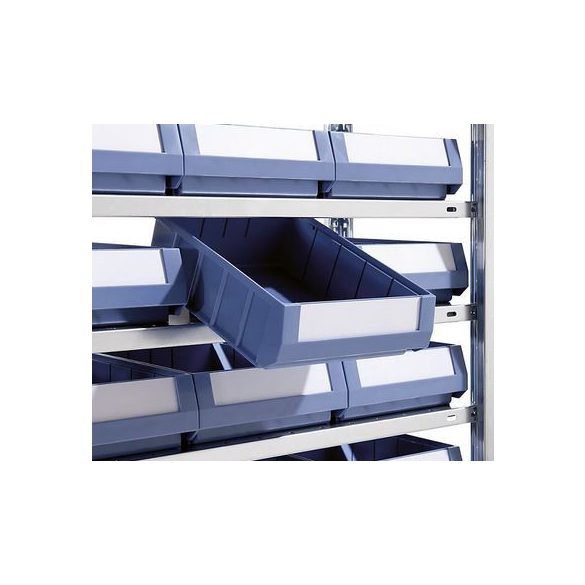 Kapcsolható bővítő állvány 1006x336x2000 mm 96 dobozzal, 12 polc, 