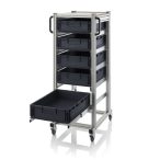    Rendszerkocsi ESD Euro Tárolóládákhoz 600x400 Magasság 1340 mm