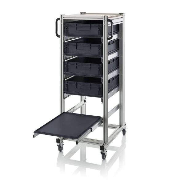  Rendszerkocsi ESD Euro Tárolóládákhoz 600x400 Magasság 1340 mm