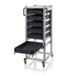 Rendszerkocsi ESD Euro Tárolóládákhoz 600x400 Magasság 1340 mm 