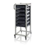 Rendszerkocsi ESD Euro Tárolóládákhoz 600x400 Magasság 1340 mm 