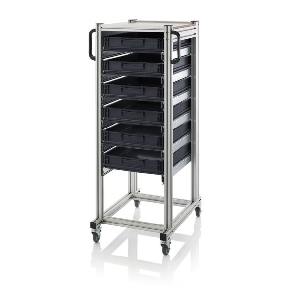 Rendszerkocsi ESD Euro Tárolóládákhoz 600x400 Magasság 1340 mm 