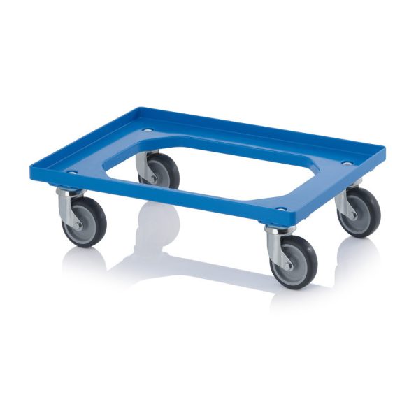 RO 64 GU-5015  szállító roller kocsi 4 irányítható kerék 620x420 mm (kék)