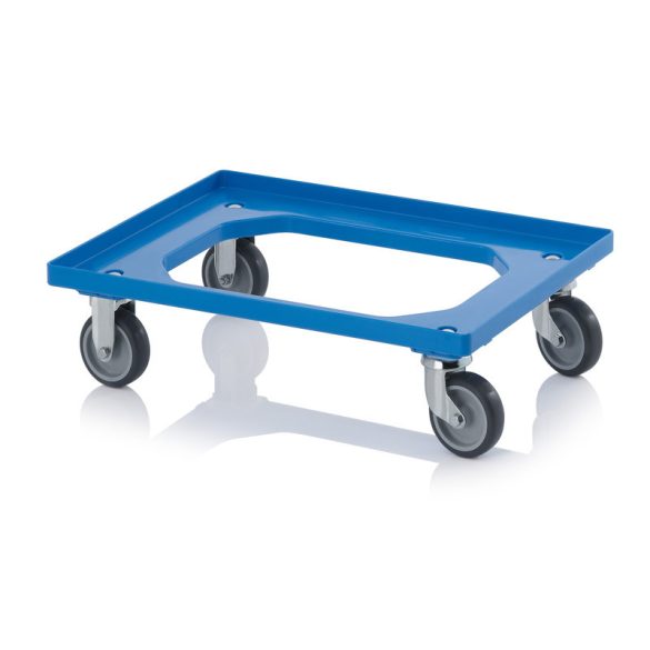 RO 64 GU BO-5015 szállító roller 2 irányítható kerék, 2 fix kerék 620x420 mm (kék)