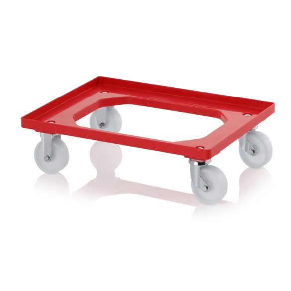 RO 64 PA BO-3020 szállító keret 2 irányítható kerék, 2 fix kerék 620x420 mm (piros)