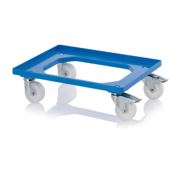 RO 64 PA FE-5015 szállító keret 4 irányítható kerék 2 fékes 620x420 mm (kék)