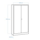 MB Tároló szekrény 1000x400x1850 mm (LIGHT 1850/1000 NEW)