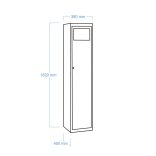 Munkaruhagyűjtő szekrény 380 x 450 x 1820 mm (WASH COLL 380 NEW)