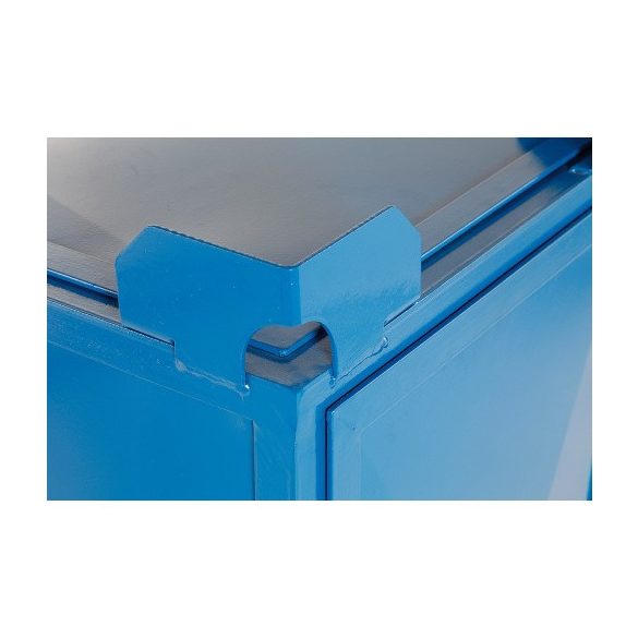 640 literes festett fénycsőtároló, kombinált nyitású, 1600x500x800 mm