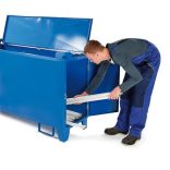 640 literes festett fénycsőtároló, kombinált nyitású, 1600x500x800 mm