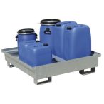   Horganyzott gyűjtőkád fémháló nélkül, 1200x1200x160/260 mm, 220 L