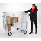 Kerekes, rácsos tároló, 1160x1000x1190 mm