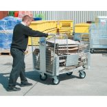 Kerekes, rácsos tároló, 1160x1000x1190 mm