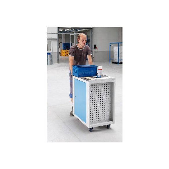 Szerviz kocsi, 750x500x940 mm, 2 polc